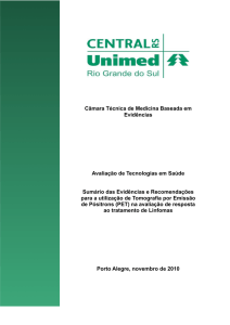 PET TC - Linfoma - seguimento do tratamento