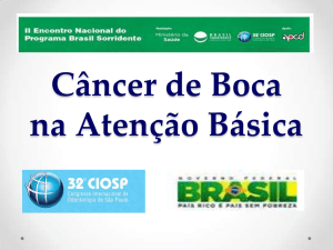 Prevenção do câncer de boca: