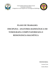 disciplina - anatomia radiológica em tomografia