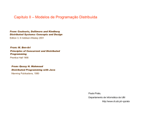 Capítulo II – Modelos de Programação Distribuída