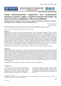 Estudo biofarmacotécnico comparativo entre medicamentos