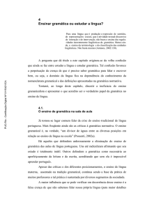 Ensinar gramática ou estudar a língua? - Maxwell - PUC-Rio