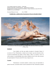 Análise da obra O nascimento de Vênus, de Alexandre