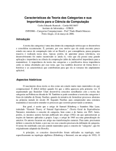 Caracteristicas da Teoria das Categorias e sua - Inf