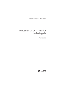 Fundamentos de gramática do português