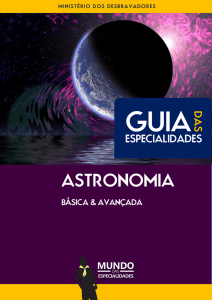 astronomia - Mundo das Especialidades