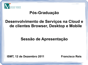 Pós-Graduação Desenvolvimento de Serviços na Cloud e de