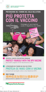 più protetta con il vaccino - Salute Emilia-Romagna
