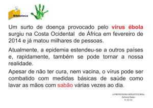 Um surto de doença provocado pelo vírus ébola surgiu na Costa