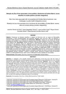 Relação do Zica Vírus associado à microcefalia e Síndrome de