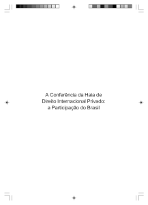 A Conferência de Haia de Direito Internacional Privado