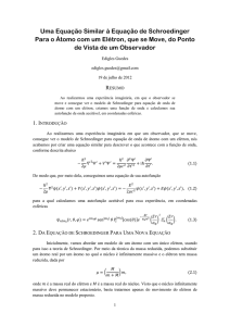 Uma Equação Similar à Equação de Schroedinger Para o Átomo