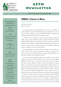 CHEK2 e Câncer de Mama