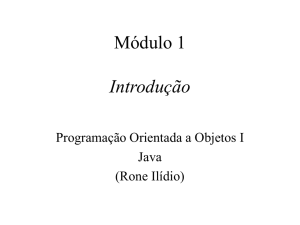 Módulo 1 - Introdução a Java