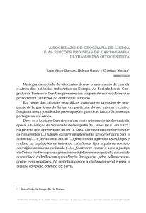 A Sociedade de Geografia de Lisboa e as edições próprias de
