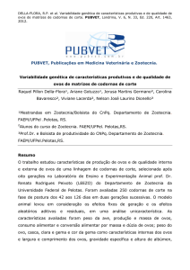 Variabilidade genética de características produtivas e de