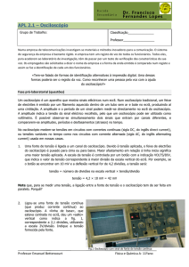 APL 2.1 – Osciloscópio - Escola Secundária Dr. Francisco