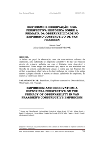 empirismo e observação: uma perspectiva histórica sobre a