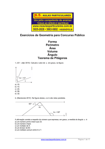 Forma – Perímetro – Área – Volume – Ângulo