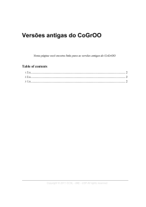 Versões antigas do CoGrOO