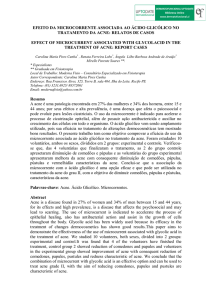 efeito da microcorrente associada ao ácido glicólico no tratamento