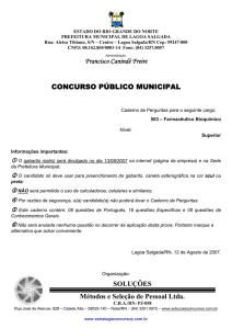 Francisco Canindé Freire CONCURSO PÚBLICO MUNICIPAL