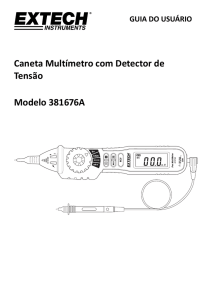 Caneta Multímetro com Detector de Tensão Modelo 381676A
