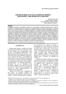 câncer de mama e de colo uterino no período gestacional