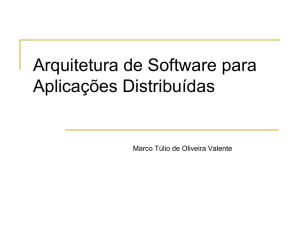 Arquitetura de Software para Aplicações Distribuídas