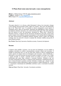 O Plano Real e suas Conseqüências para a Economia de