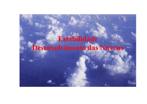 Estabilidade Desenvolvimento das Nuvens