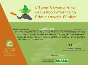 eliza mj theiss - Ministério do Meio Ambiente