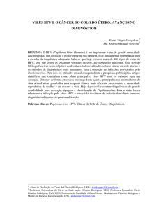 vírus hpv e o câncer do colo do útero: avanços no diagnóstico