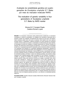 Avaliação da variabilidade genética em quatro gerações de