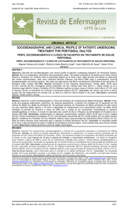 PERFIL SOCIO-DEMOGRÁFICO E CLÍNICO DE PACIENTES EM