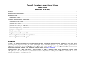 Tutorial – Introdução ao ambiente Eclipse