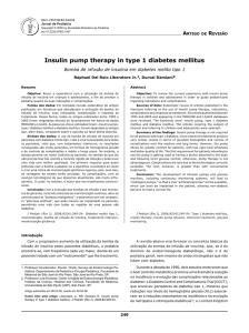 Insulin pump therapy in type 1 diabetes mellitus