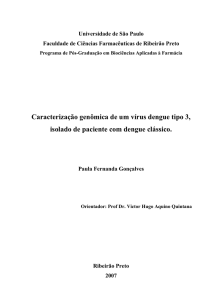 Caracterização genômica de um vírus dengue tipo 3