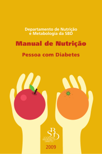 Manual de Nutrição - Sociedade Brasileira de Diabetes