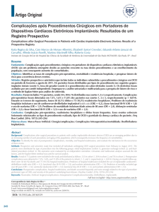Complicações após Procedimentos Cirúrgicos em Portadores de