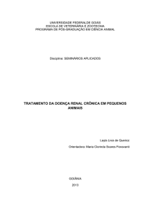 tratamento da doença renal crônica em pequenos - evz