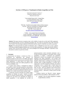 Servlets e COM para a Visualização de Dados Geográficos na Web