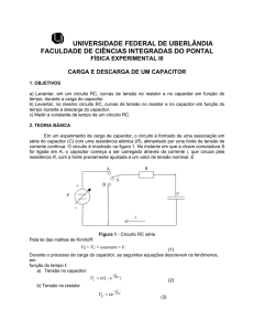 Carga e descarga de um capacitor