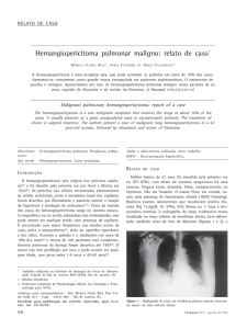 Hemangiopericitoma pulmonar maligno: relato de caso