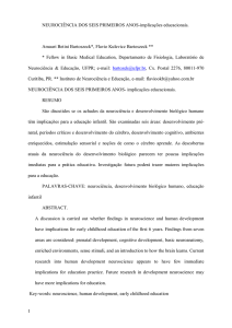 Argumentos Neurol&oacute;gicos - Neuroci&ecirc;ncia 6 primeiros anos