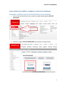 Montagem de ambiente JAVA