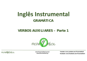 Inglês Instrumental: Auxiliares