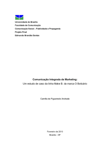 Comunicação Integrada de Marketing: Um estudo de - BDM