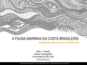 a fauna marinha da costa brasileira