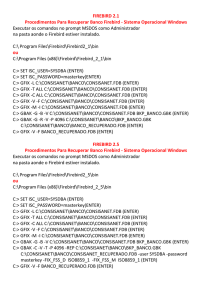 Procedimentos Para Recuperar Banco Firebird 2_1 e 2_5